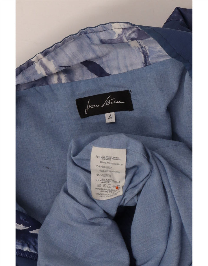 JEAN LEDUC Mens Tracksuit Top Jacket 2XL Blue Colourblock Polyester