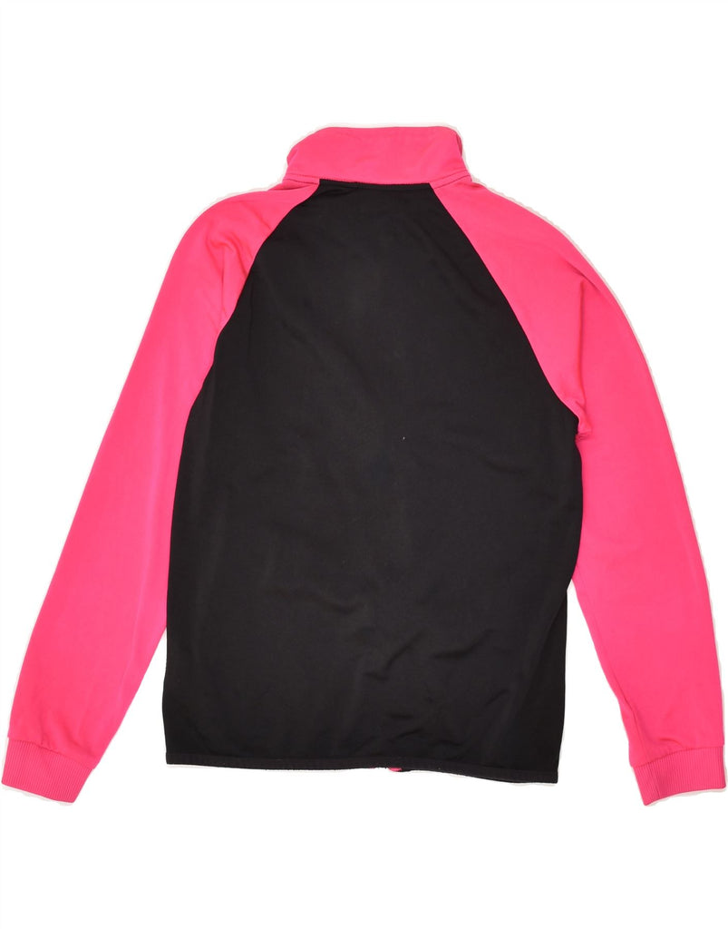 ADIDAS Girls Tracksuit Top Jacket 11-12 Years Pink Colourblock Polyester | Vintage Adidas | Thrift | Second-Hand Adidas | Used Clothing | Messina Hembry 