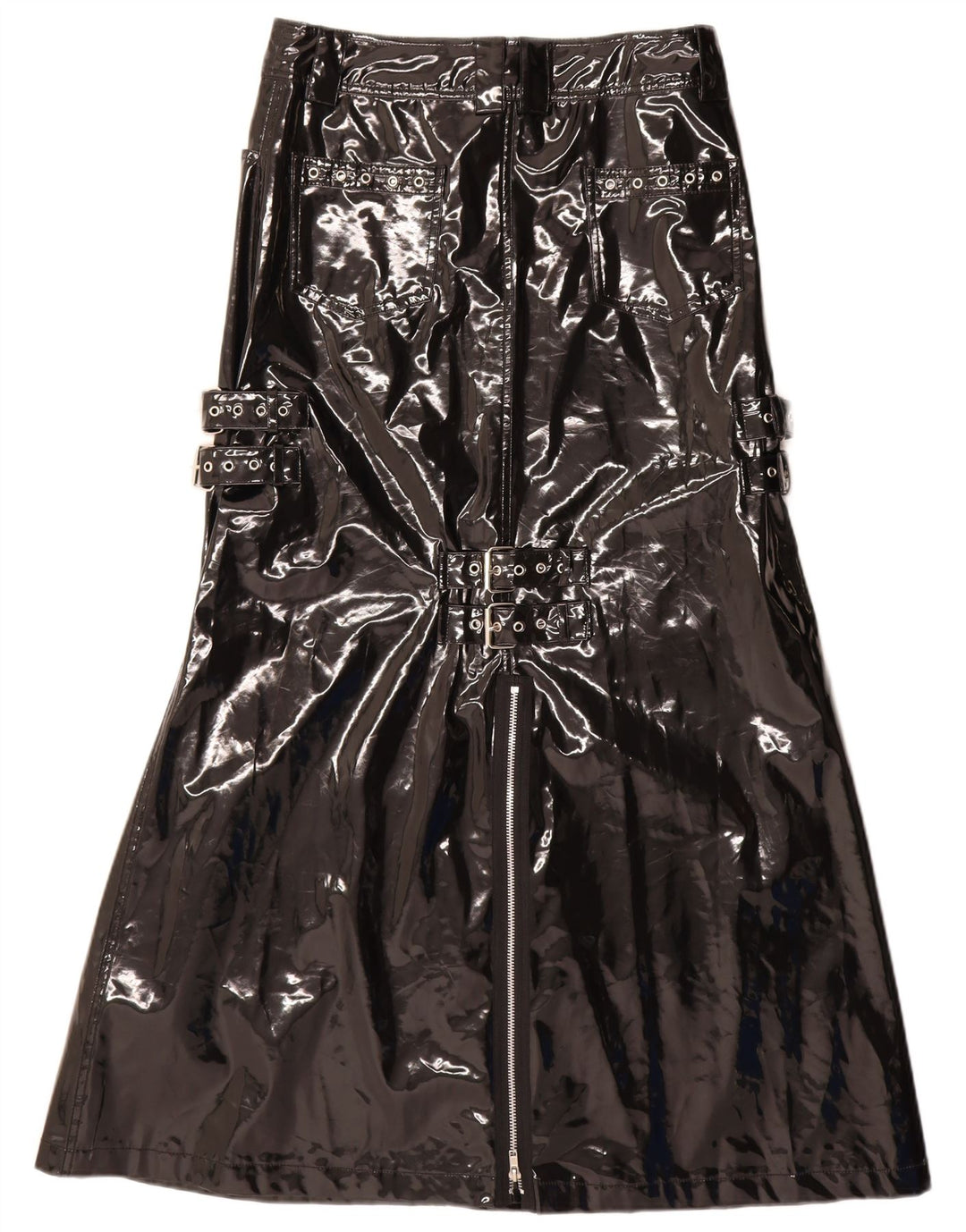 QUEEN OF DARKNESS Womens Maxi A-Line Skirt Small W28  Black Gothic