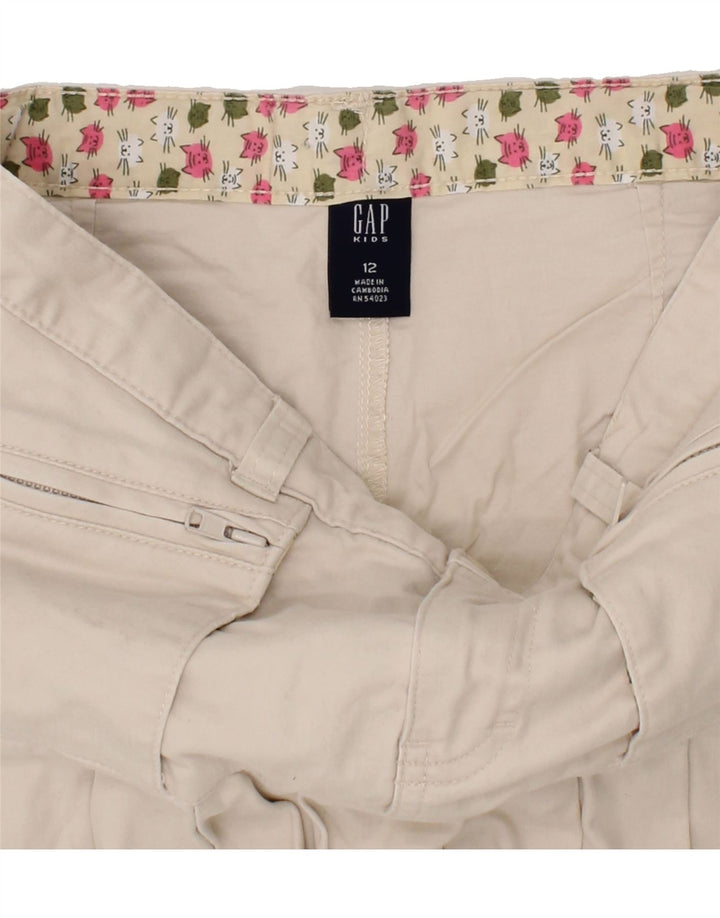 GAP Girls Mini Skirt 11-12 Years W26  Beige Cotton Vintage Gap and Second-Hand Gap from Messina Hembry 