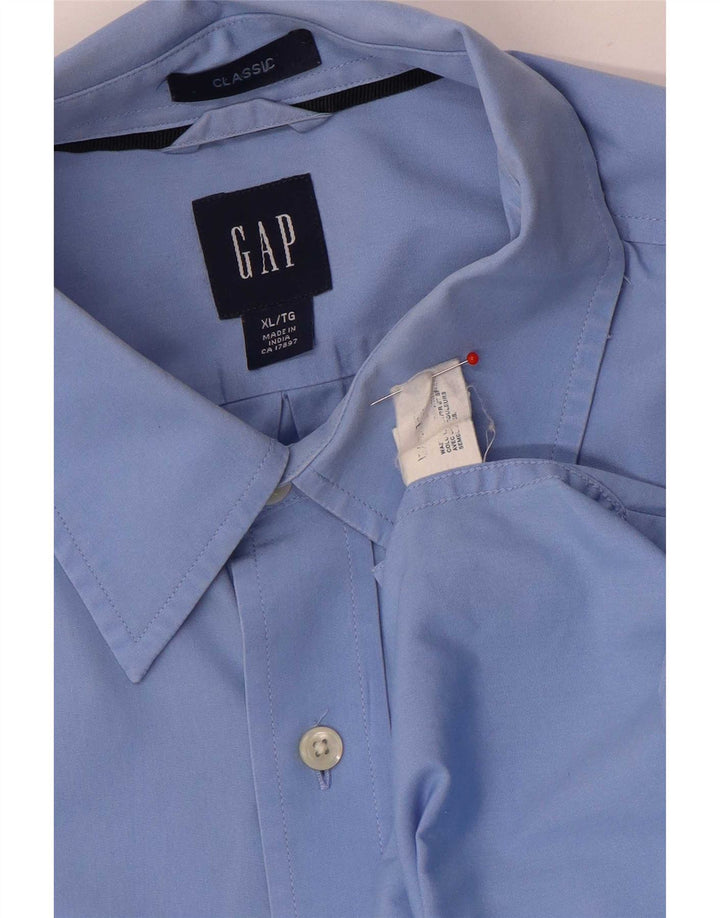 Gap Mens Classic Fit Shirt XL Blue Cotton