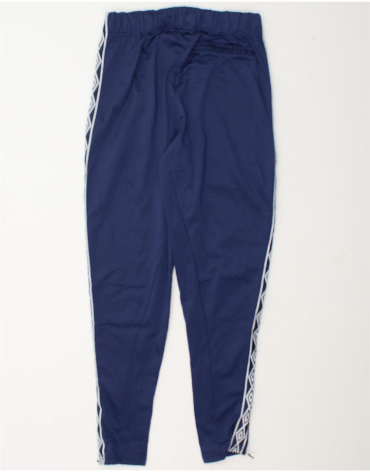 Umbro Mens Graphic Full Tracksuit Medium Navy Blue Colourblock Polyester