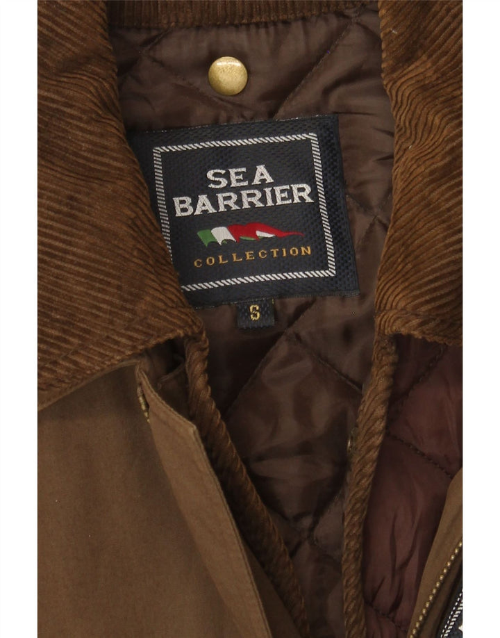 Sea Barrier Mens Loose Fit Windbreaker Jacket UK 36 Small Brown
