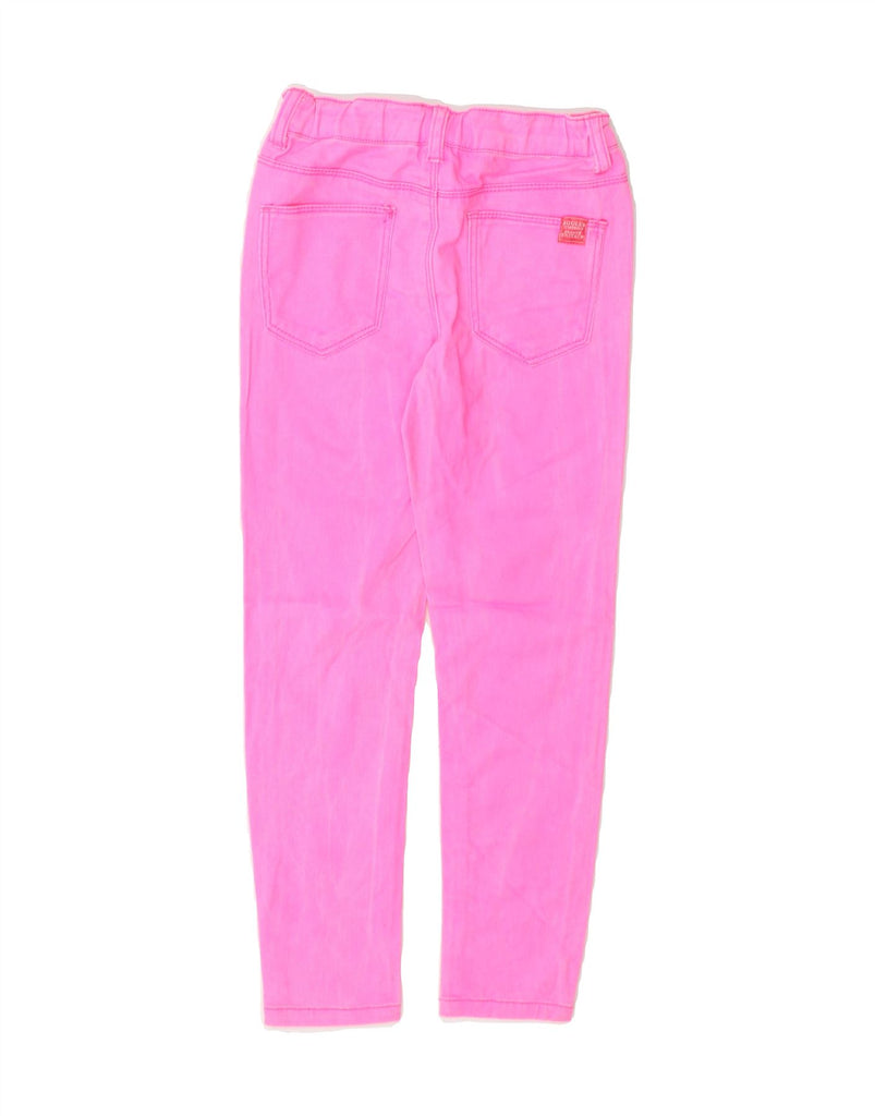 JOULES Girls Slim Jeans 6-7 Years W22 L21 Pink Cotton Vintage Joules and Second-Hand Joules from Messina Hembry 