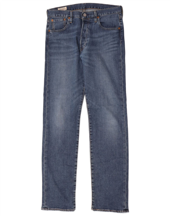 Levi's Mens 501 Straight Jeans W29 L32 Blue Cotton