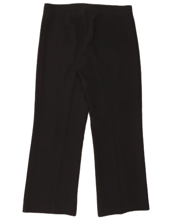 Marella Womens Straight Suit Trousers UK 14 Large W32 L28 Black Triacetate