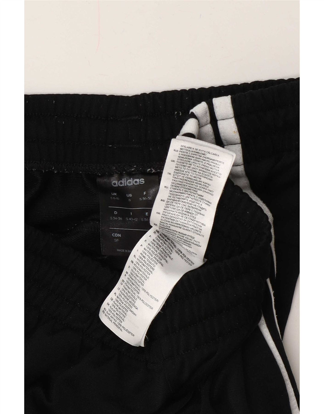 Adidas Womens Tracksuit Trousers UK 8/10 Small Black Polyester