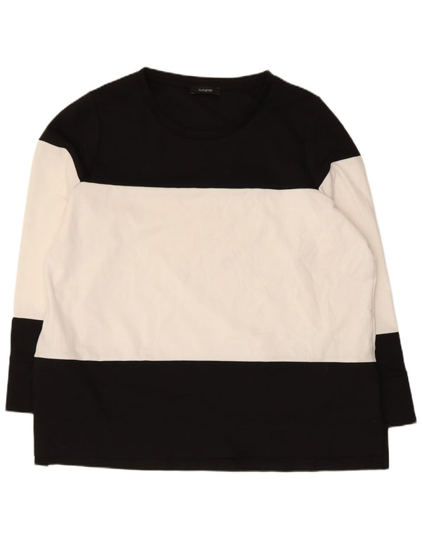 Marks & Spencer Womens Autograph Top Long Sleeve UK 22 3XL Black
