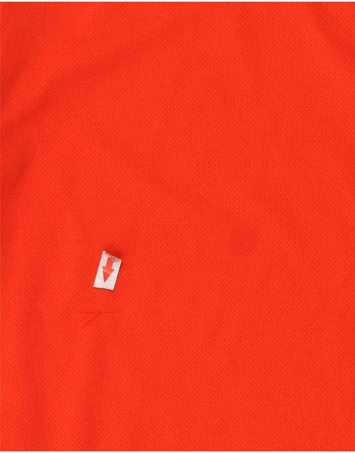 Adidas Mens T-Shirt Top Medium Orange Polyester