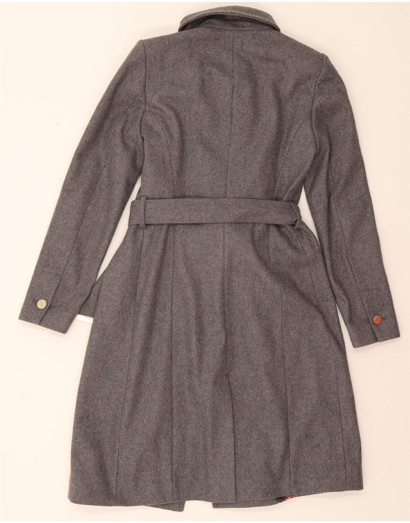 TED BAKER Womens Overcoat Size 1 XS Grey Wool Vintage Ted Baker and Second-Hand Ted Baker from Messina Hembry 