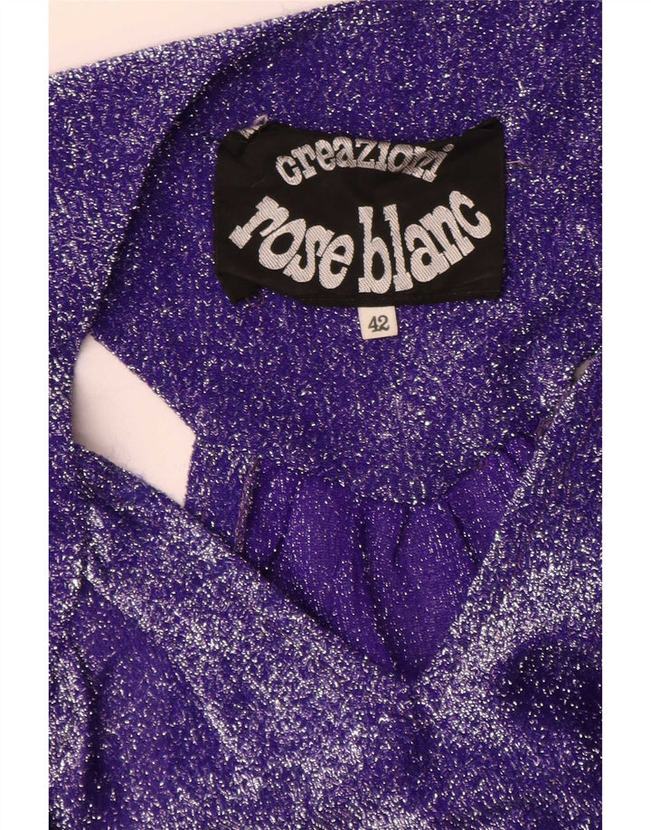 Vintage Womens Sleeveless Maxi Dress IT 42 Medium Purple