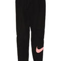 Nike Womens Graphic Leggings UK 12 Medium Black Cotton
