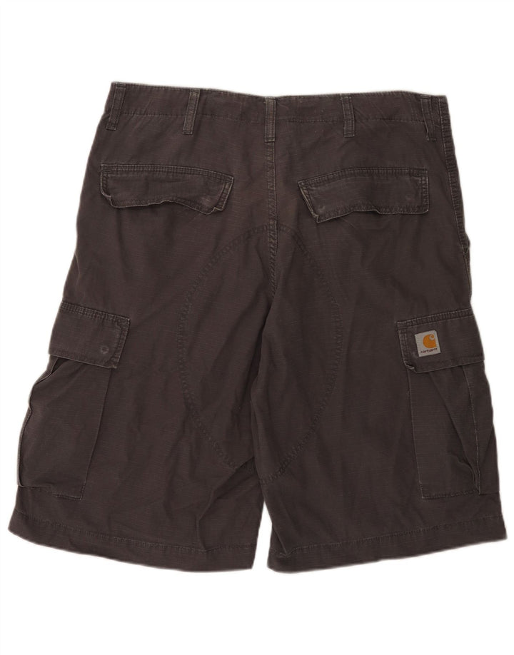 Carhartt Mens Cargo Shorts W33 Medium Grey Cotton