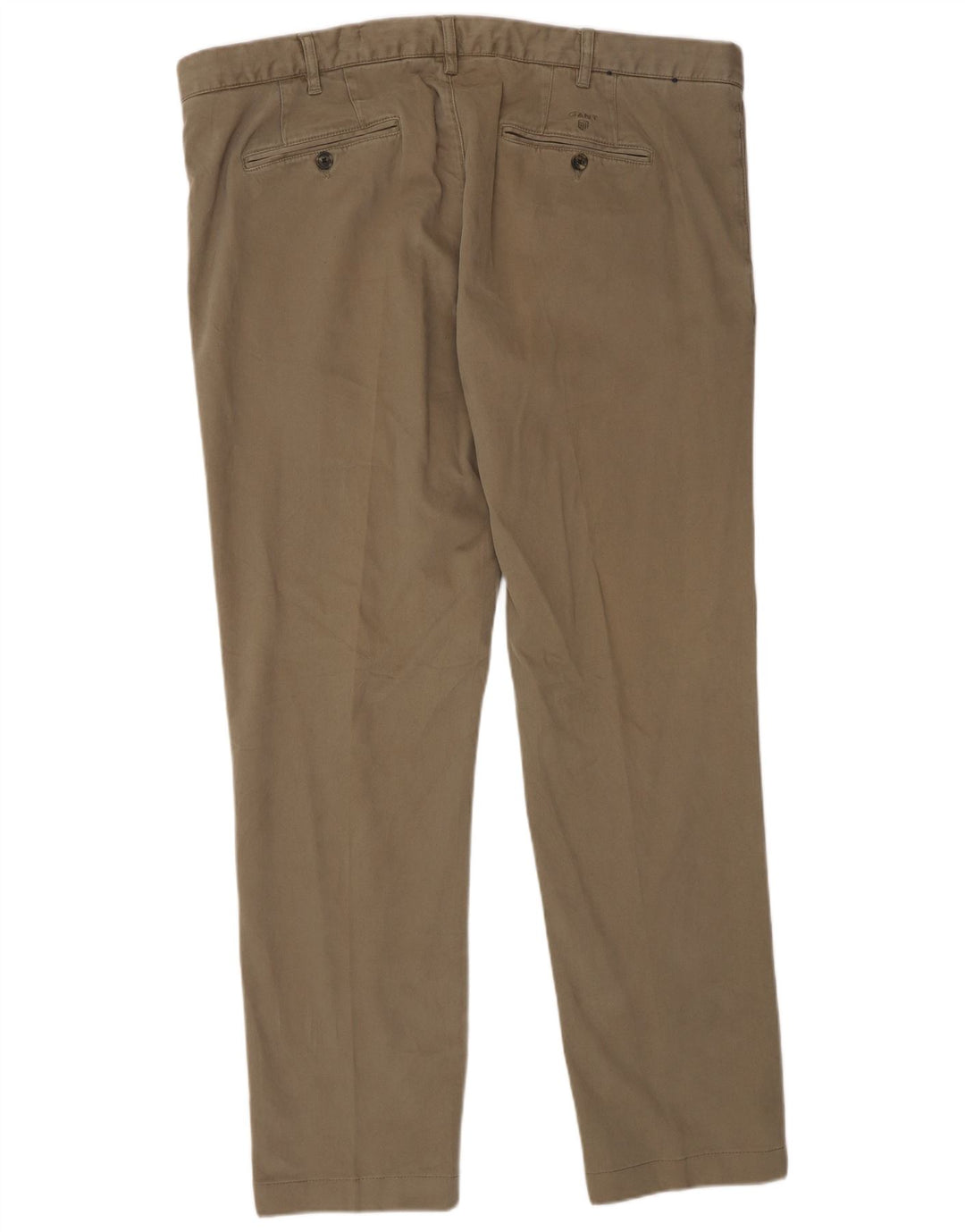 Gant Mens Slim Chino Trousers W40 L32 Khaki