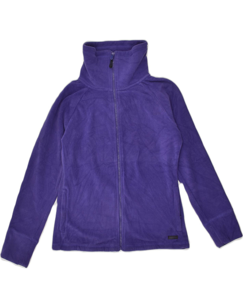 CALVIN KLEIN Womens Fleece Jacket UK 12 Medium Purple Polyester | Vintage Calvin Klein | Thrift | Second-Hand Calvin Klein | Used Clothing | Messina Hembry 