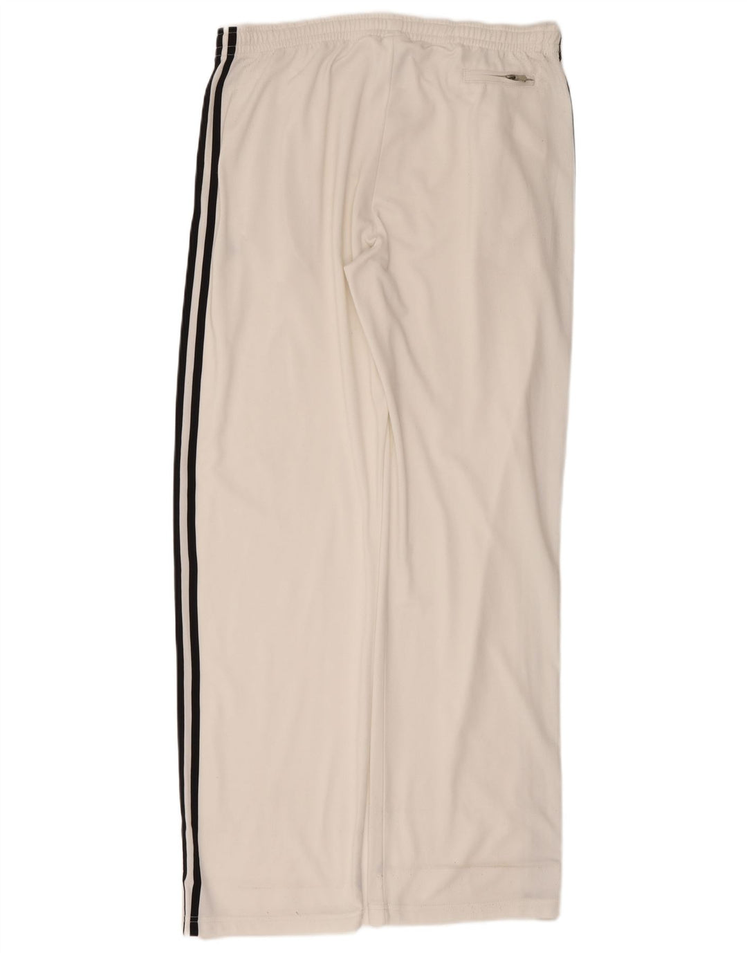 ADIDAS Mens Tracksuit Trousers UK 42/44 Large  Off White Polyester