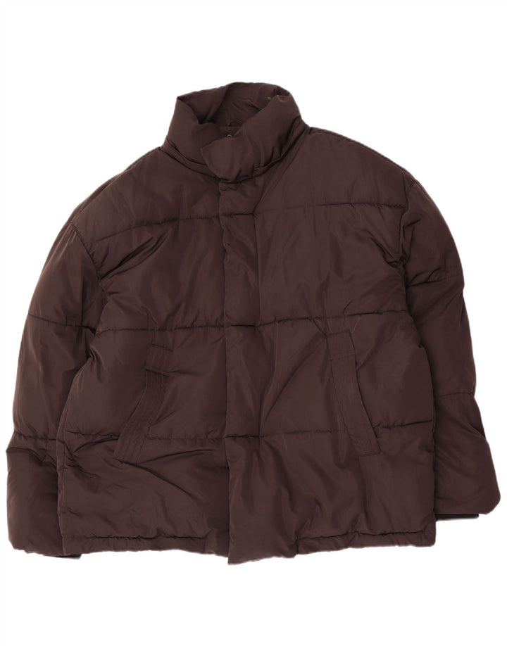 ZARA Mens Loose Fit Padded Jacket UK 36 Small Black Polyester