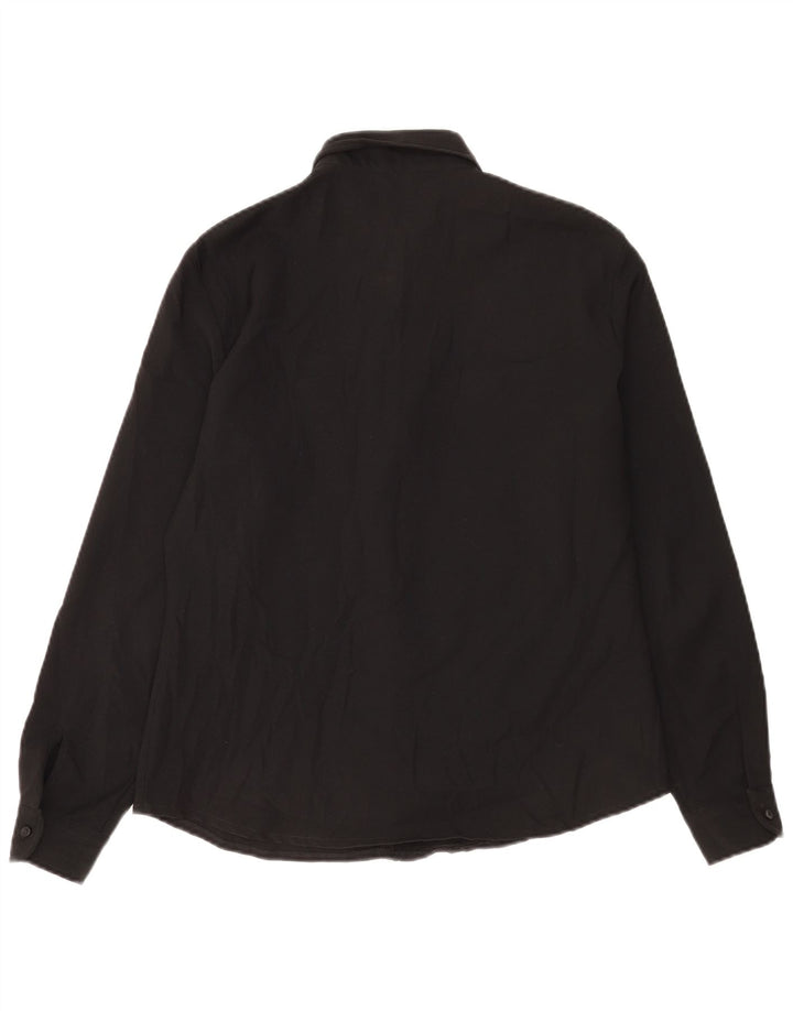 Benetton Womens Shirt UK 14 Large Black
