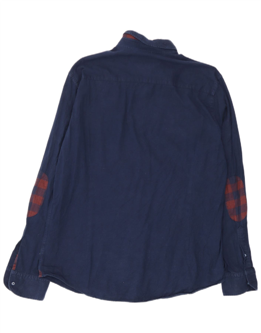 Massimo Dutti Mens Shirt XL Navy Blue