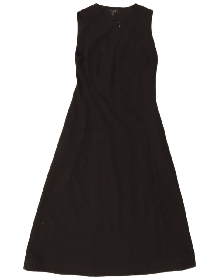 Cos Womens Sleeveless Maxi Dress EU 36 Small Black Polyester