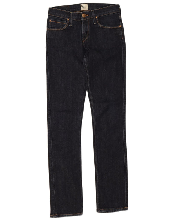 LEE Womens Jade Slim Jeans W26 L31 Navy Blue Cotton