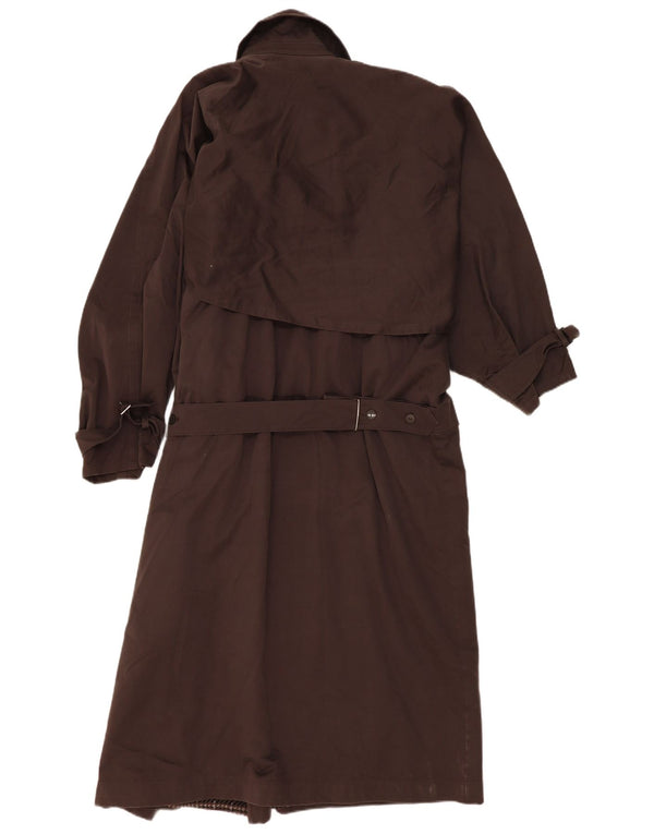 Escada Womens Oversized Trench Coat EU 38 Medium Brown Cotton