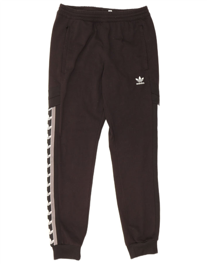 ADIDAS Mens Graphic Tracksuit Trousers Joggers Medium  Black Polyester