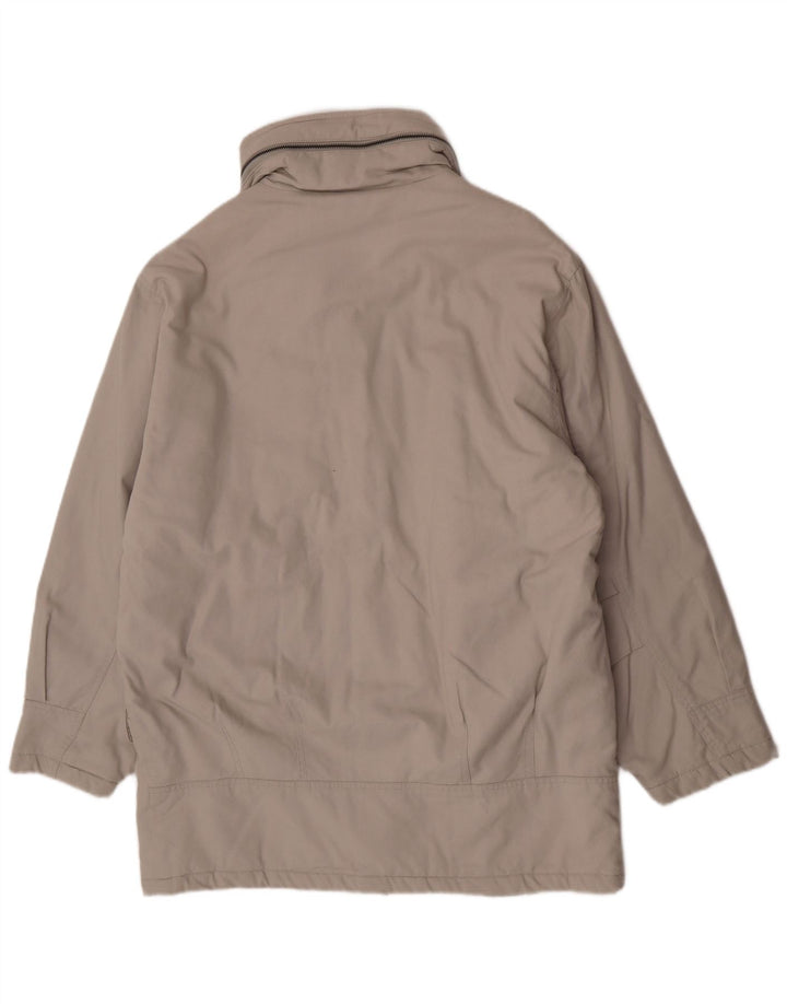 C&A Mens Hooded Loose Fit Windbreaker Jacket EU 48 Medium Beige Classic