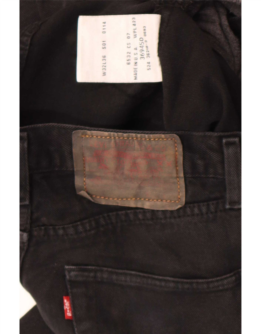 Levi's Womens Straight Jeans W32 L27 Black