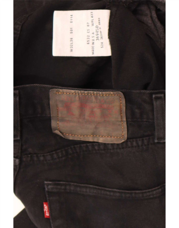 Levi's Womens Straight Jeans W32 L27 Black