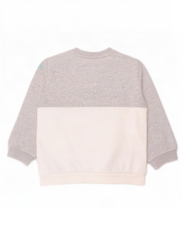 Adidas Baby Boys Graphic Sweatshirt Jumper 12-18 Months Grey Colourblock