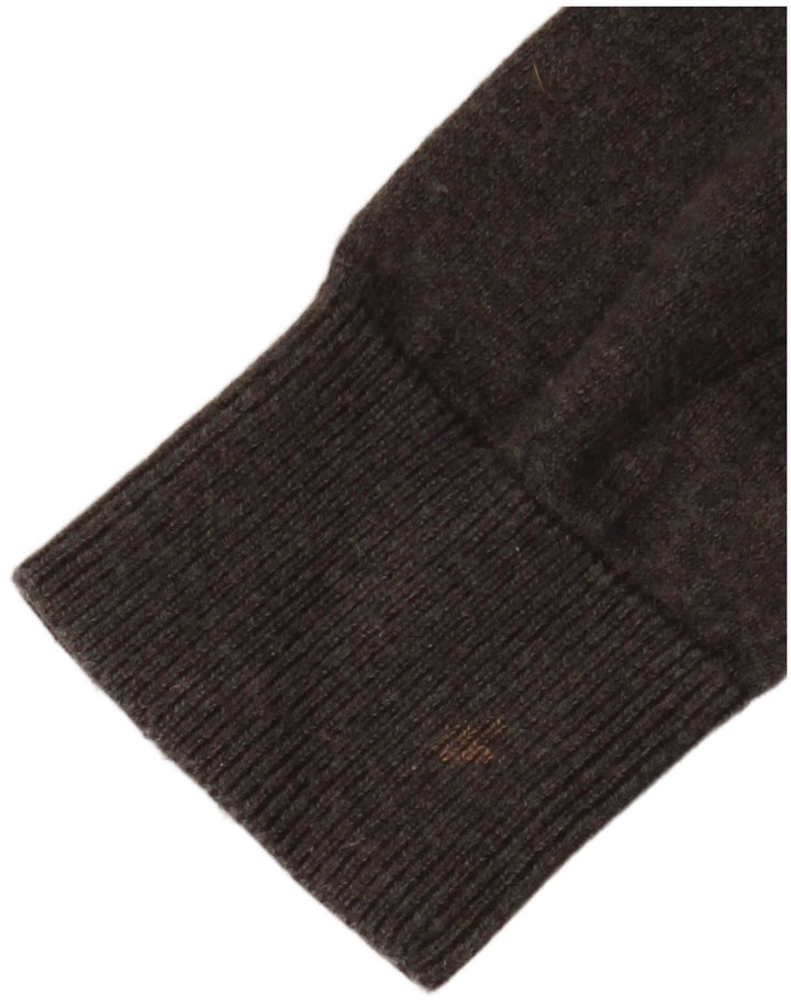 MUSTO Mens Crew Neck Jumper Sweater Large Grey Cotton