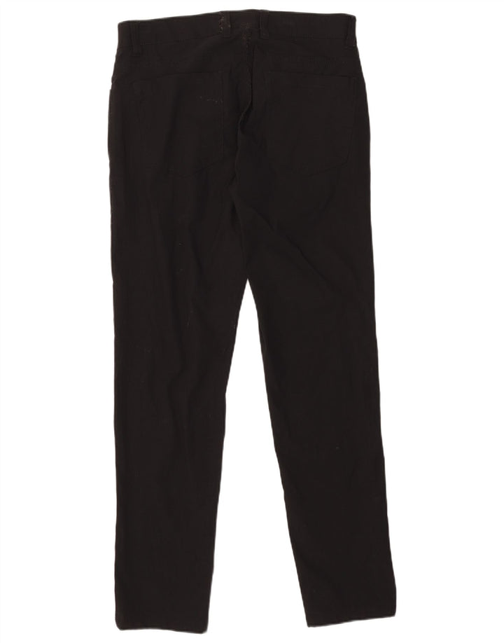 DKNY Mens Slim Casual Trousers W32 L32 Black Nylon