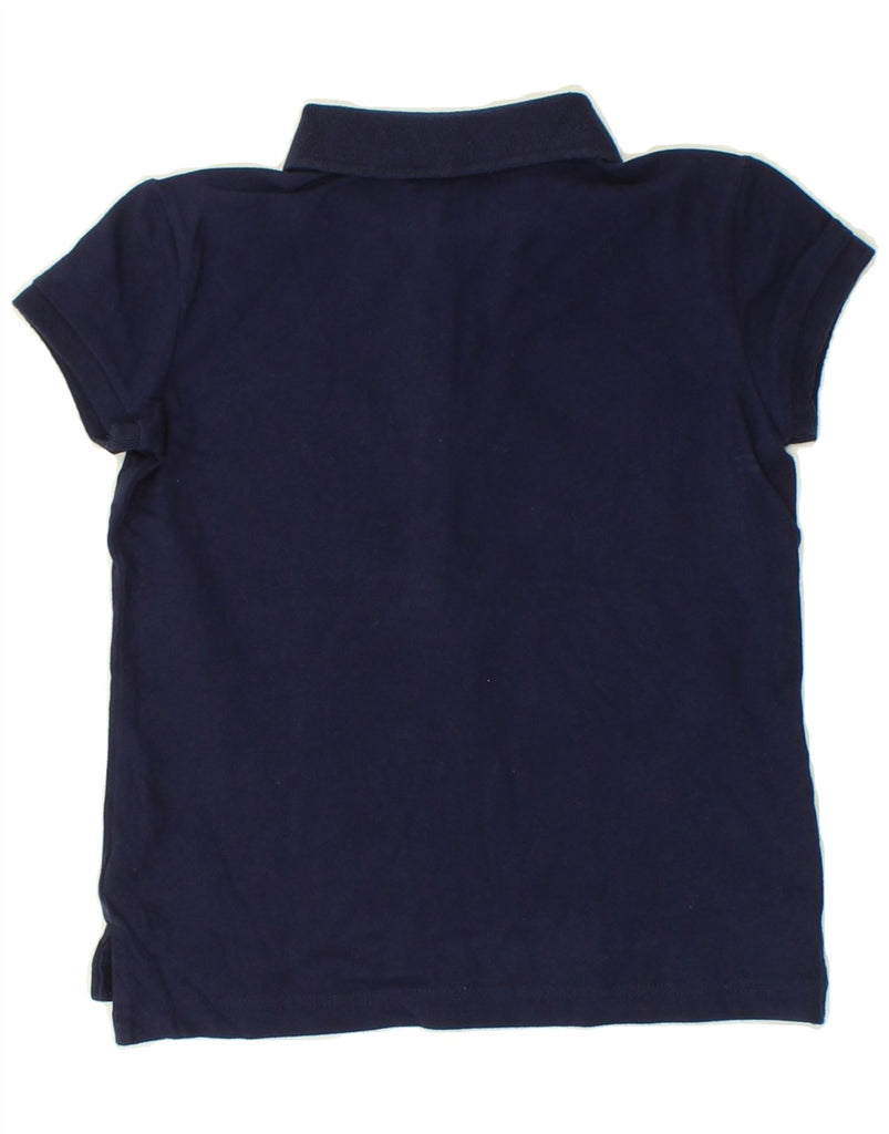 POLO RALPH LAUREN Girls Polo Shirt 8-9 Years Medium Navy Blue Cotton Vintage Polo Ralph Lauren and Second-Hand Polo Ralph Lauren from Messina Hembry 