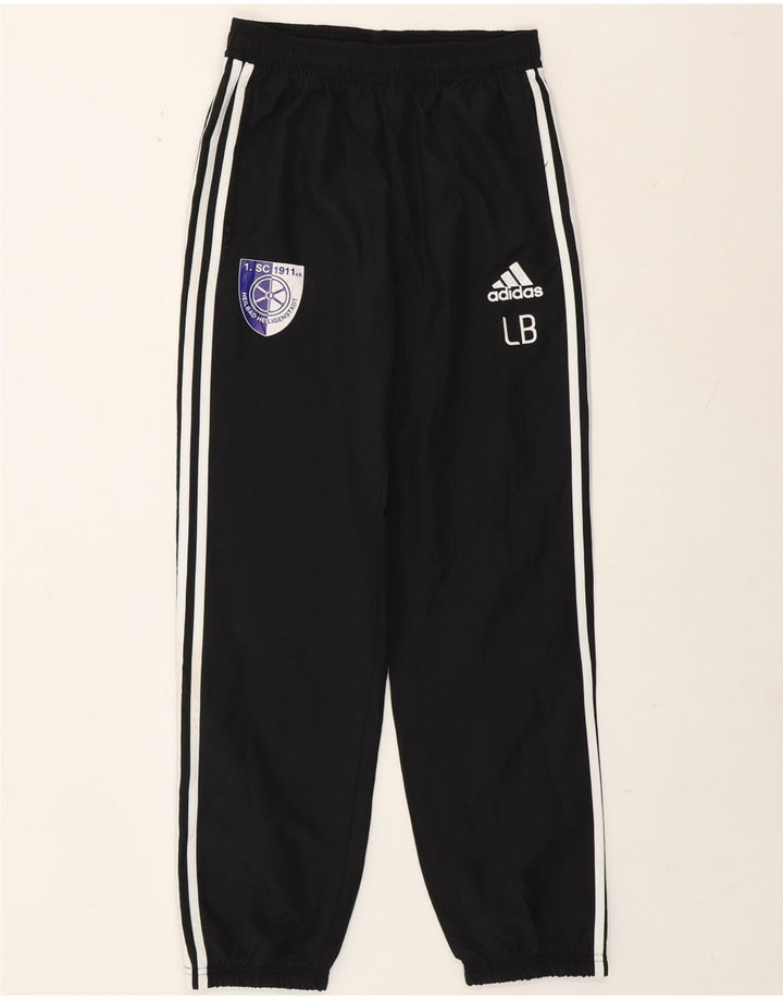 Adidas Boys Graphic Tracksuit Trousers Joggers 13-14 Years  Black Polyester
