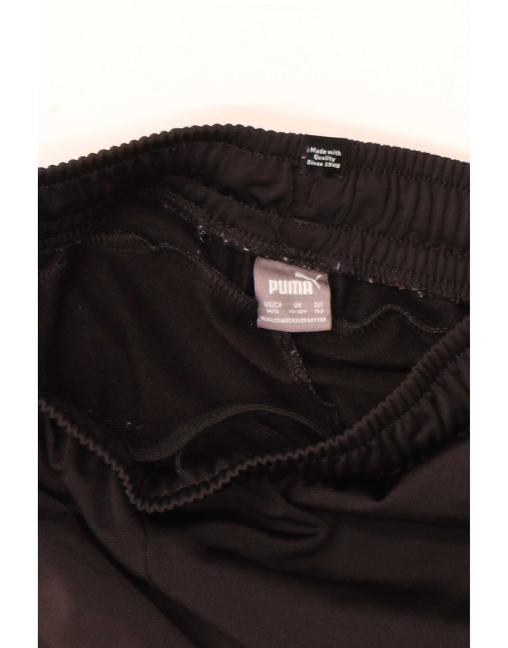 Puma Girls Tracksuit Trousers Joggers 11-12 Years Black Polyester