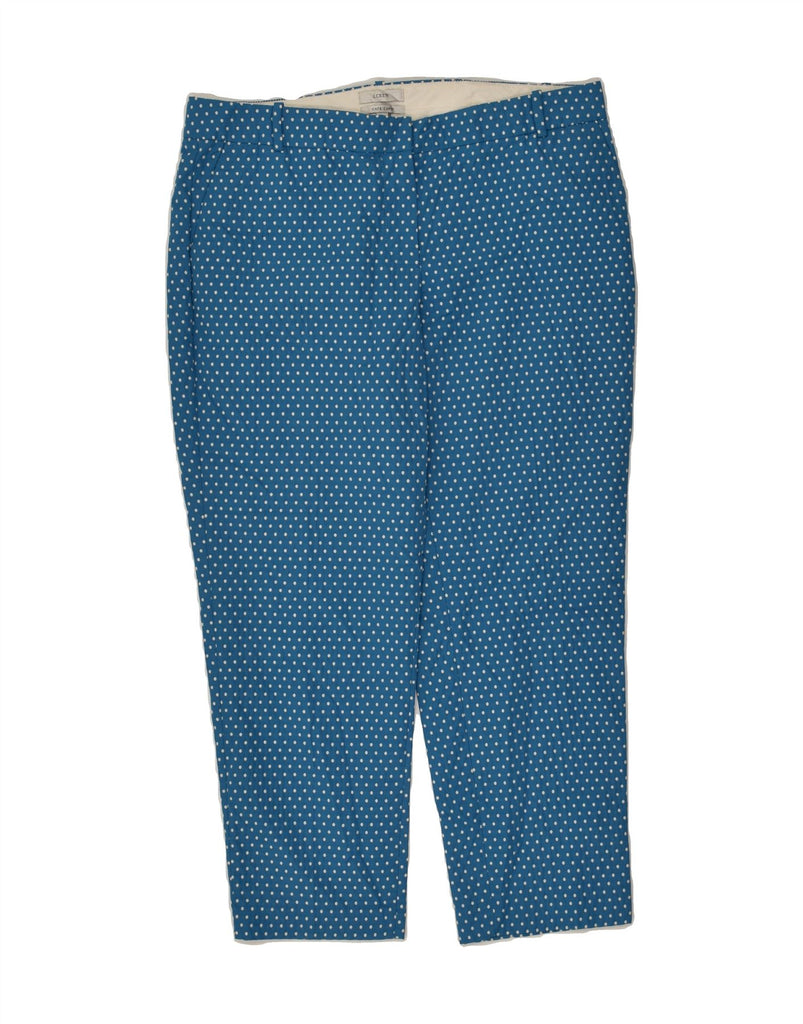 J. CREW Womens Slim Capri Chino Trousers US 12 Large W34 L26  Blue | Vintage J. Crew | Thrift | Second-Hand J. Crew | Used Clothing | Messina Hembry 