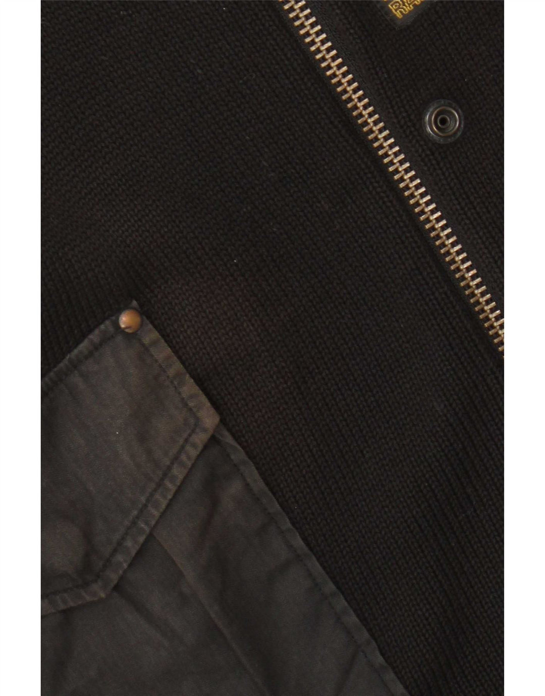 G-Star Mens Full Zip Cardigan Sweater Medium Black Cotton