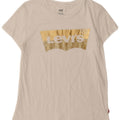 LEVI'S Womens Graphic T-Shirt Top UK 12 Medium White