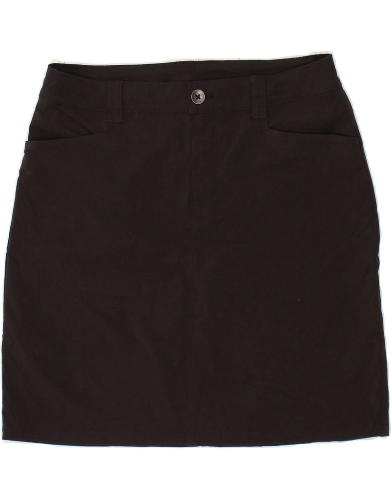 EDDIE BAUER Womens Straight Skirt US 8 Medium W30  Black Nylon Vintage Eddie Bauer and Second-Hand Eddie Bauer from Messina Hembry 