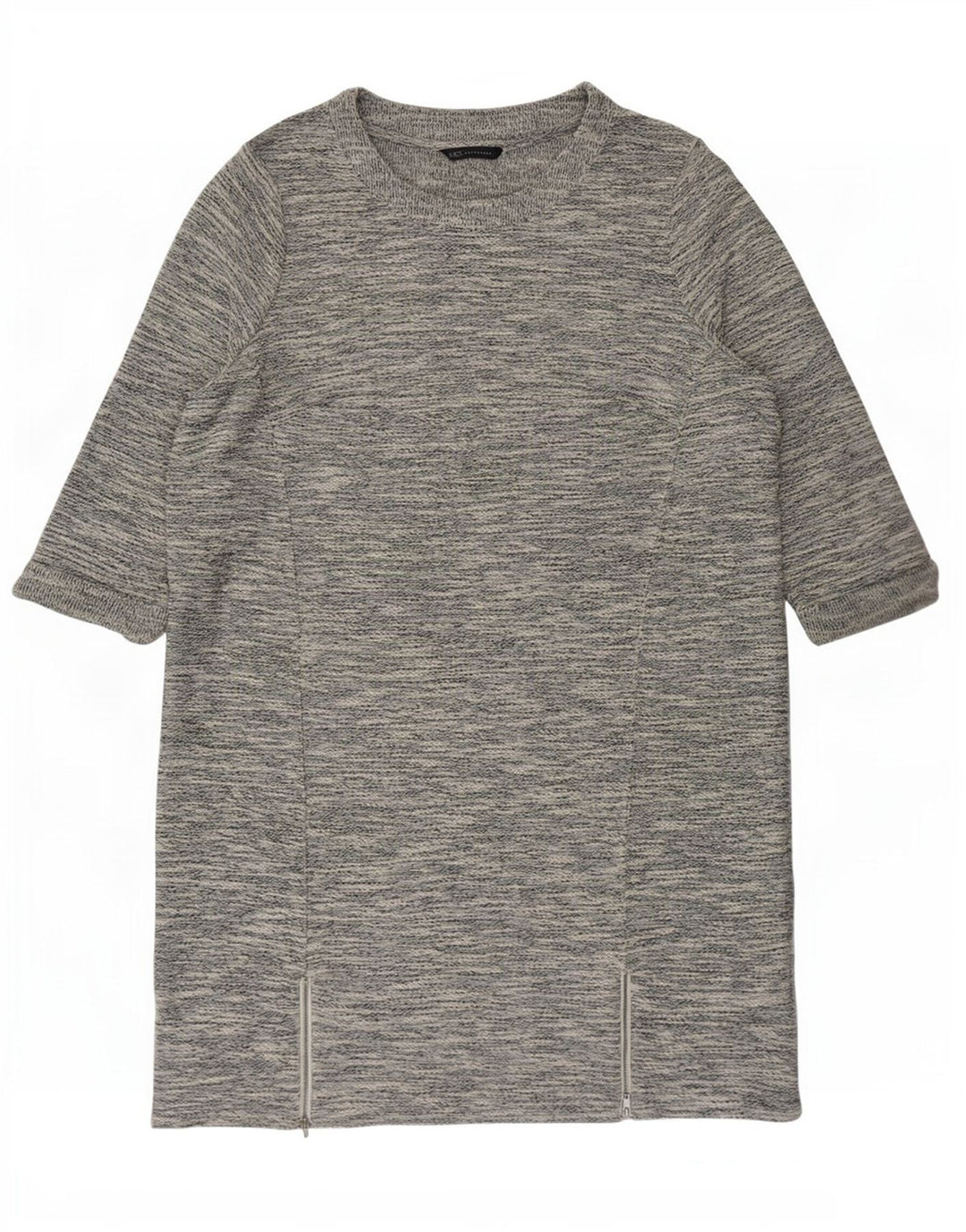 Marks & Spencer Womens 3/4 Sleeve Shift Dress UK 20 2XL Grey Flecked