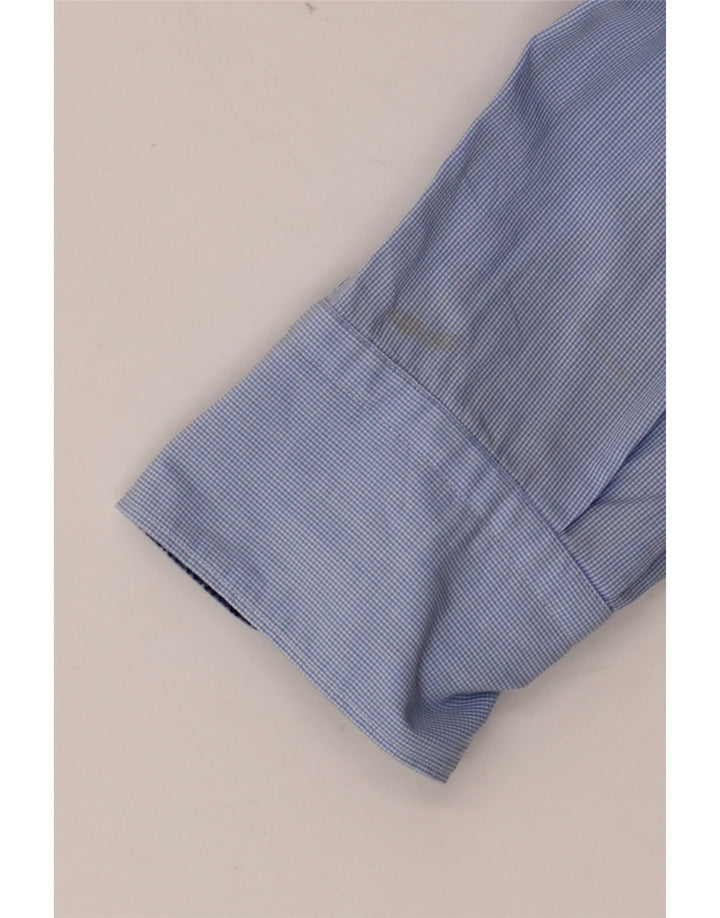 MASSIMO DUTTI Mens Shirt Medium Blue Gingham