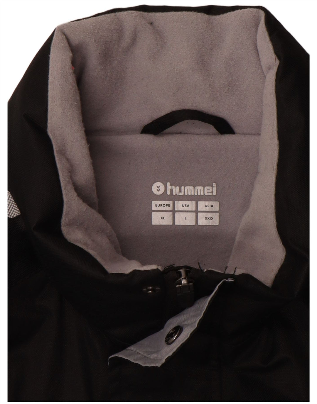 HUMMEL Mens Graphic Windbreaker Jacket UK 42 XL Black