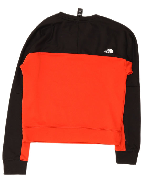 The North Face Womens Crop Sweatshirt Jumper UK 6 XS Black Colourblock