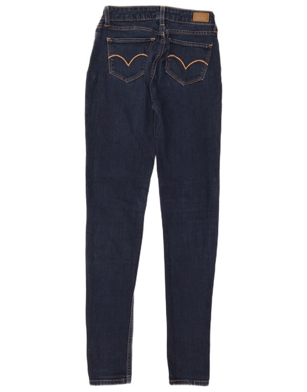Levi's Womens Legging Skinny Jeans W26 L32 Navy Blue Cotton