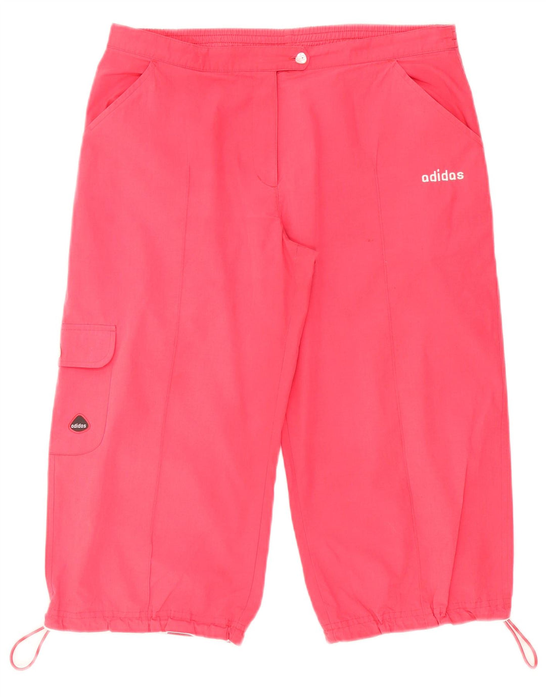 Adidas Womens Bermuda Cargo Shorts UK 14 Large W32  Pink Polyester