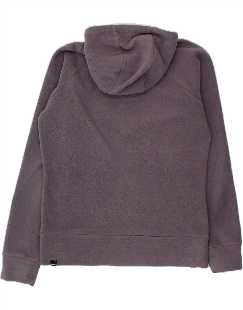 BENCH Womens Graphic Fleece Hoodie Jumper UK 16 Large Grey Polyester Vintage Bench and Second-Hand Bench from Messina Hembry 