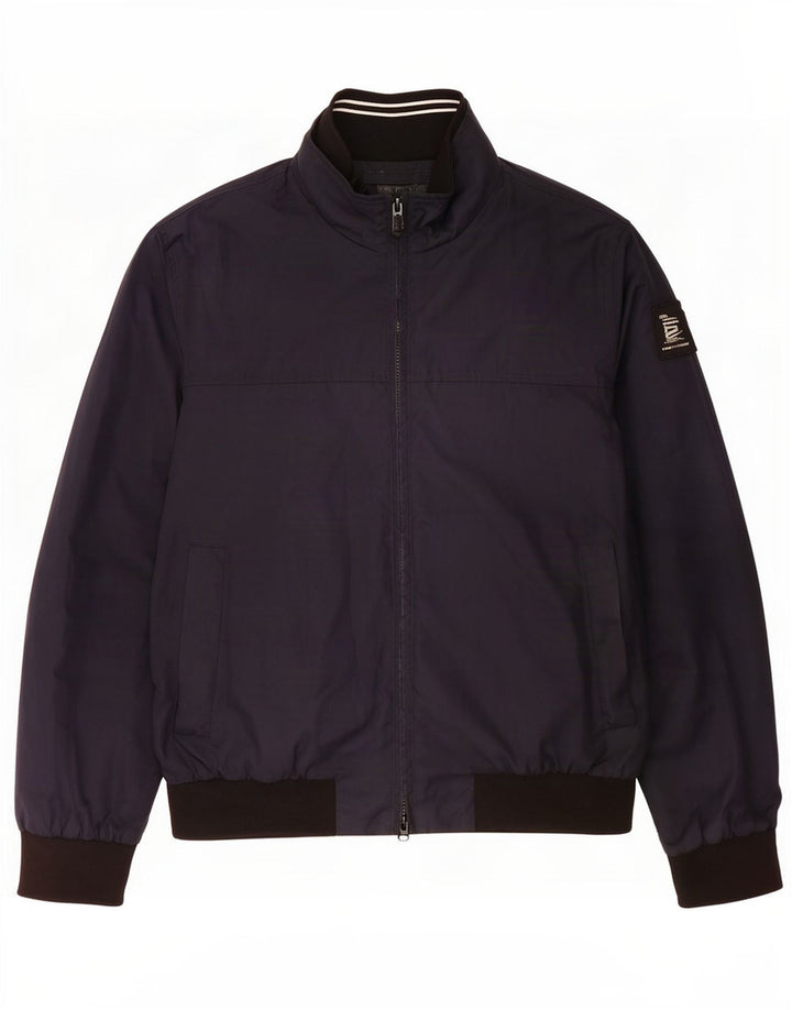 Marina Yachting Mens Bomber Jacket IT 54 2XL Navy Blue Polyester