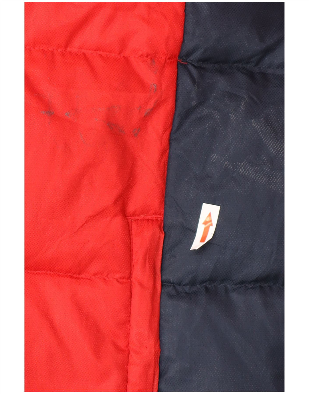 Adidas Mens Padded Jacket UK 38 Medium Red Colourblock Polyester