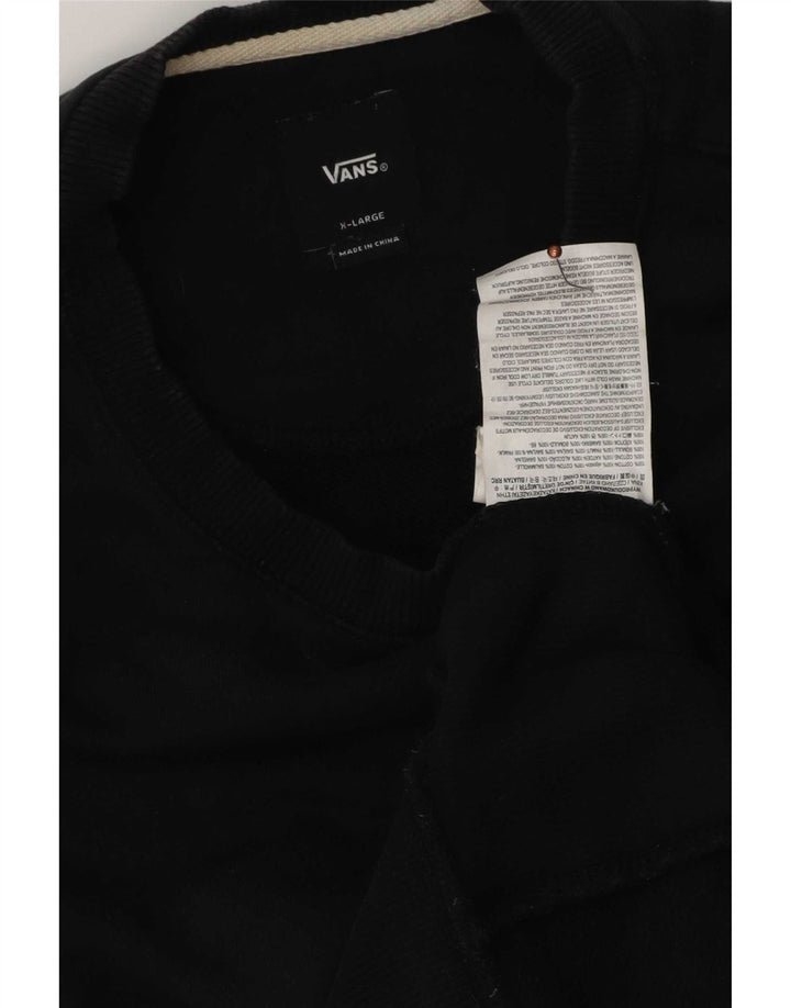 Vans Mens Sweatshirt Jumper XL Black Cotton